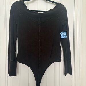 Free people thong body suit , brand new with tags